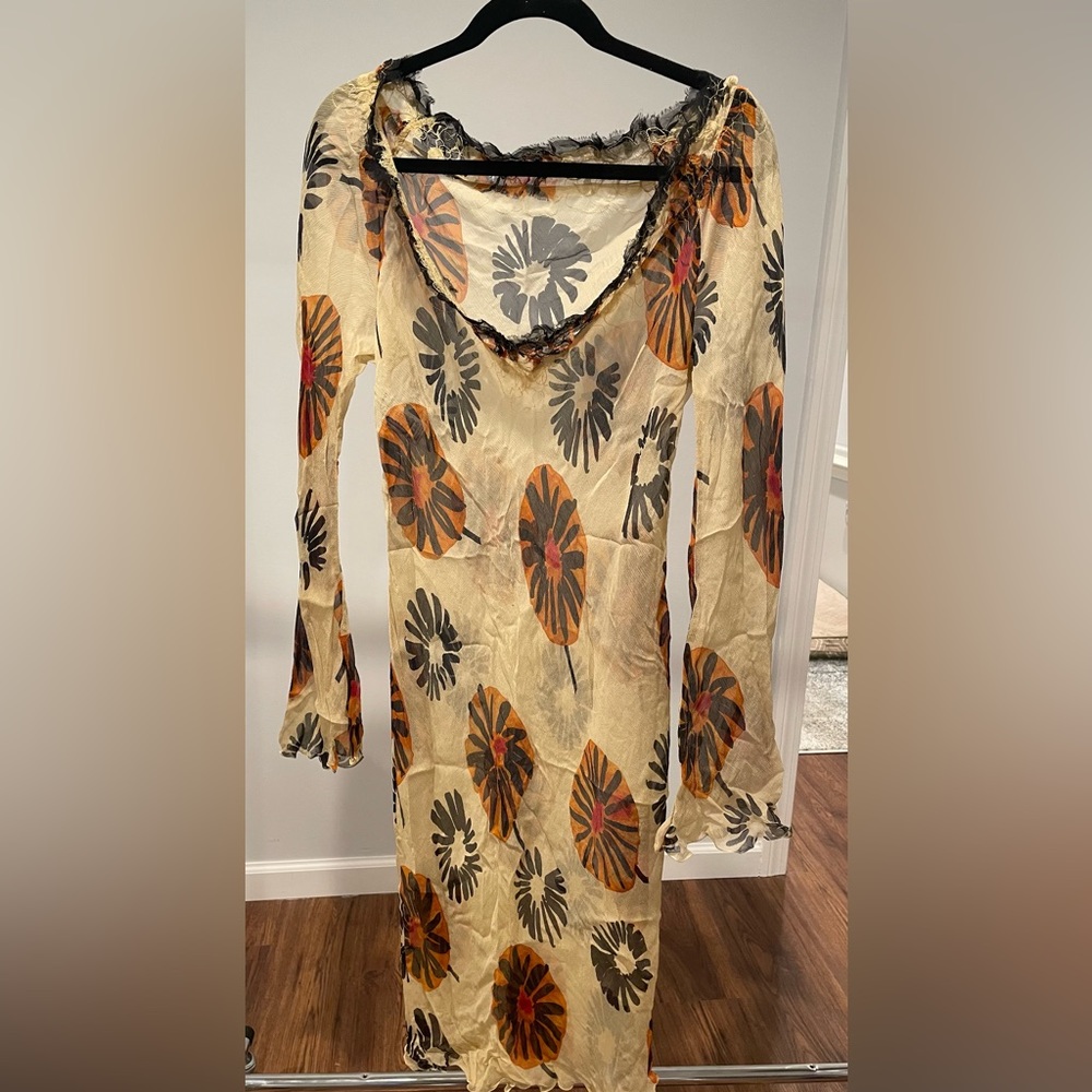 Philosophy Di Alberta Ferretti 100% Silk Dress Top Size 8